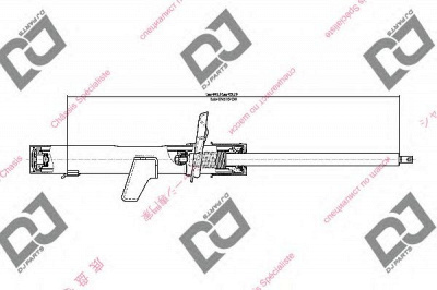 DJ PARTS ds1666gs -  Амортизатор